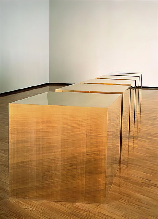 Donald Judd Sculptor: The Radical Minimalist Who Redefined Space and Form - Untitled Six Boxes - 1974 by Donald Judd