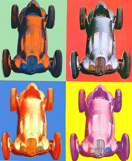 Edie Sedgwick Art: The Muse Who Defined Warhol's Factory and Pop Culture - Benz Racing Car by Andy Warhol