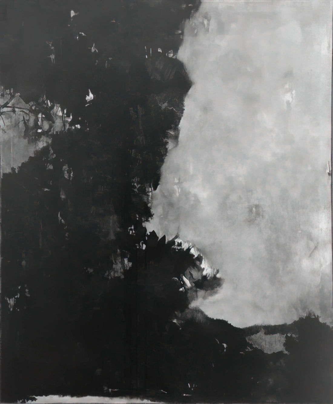 Edward Corbett Print: The Abstract Expressionist's Legacy in Modern Art - Untitled Black Painting - 1950 by Edward Corbett