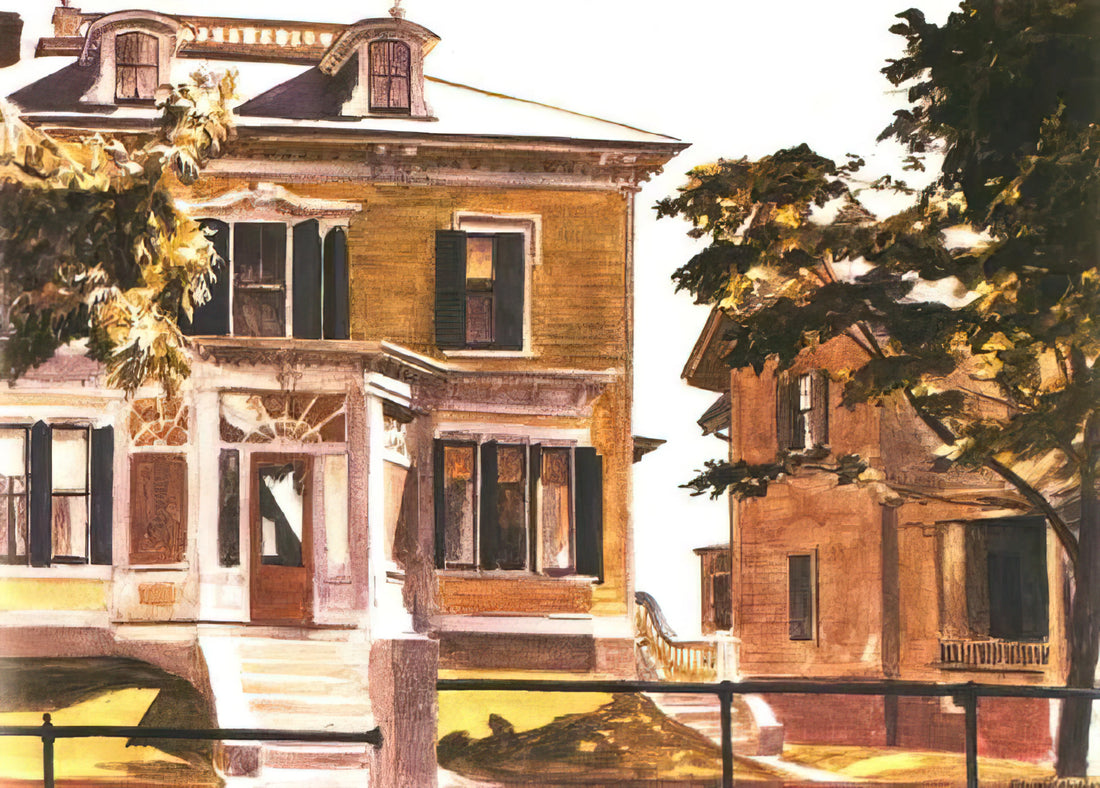 Edward Hopper Art Style: The Master of American Solitude and Light - Davis House by Edward Hopper