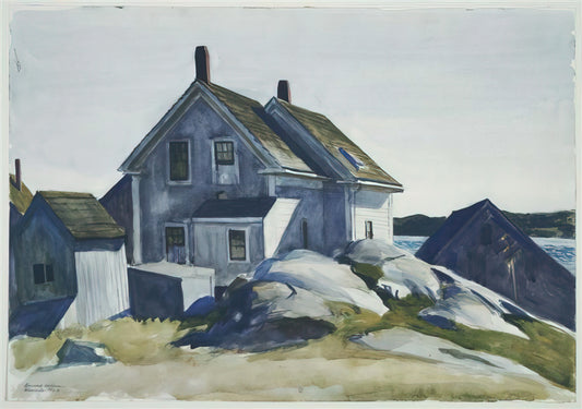 Edward Hopper Framed Art: Capturing American Solitude in Museum-Quality Prints - House at the Fort, Gloucester by Edward Hopper