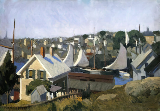 Edward Hopper Nighthawks Museum: An Icon of American Solitude - Gloucester Harbor by Edward Hopper
