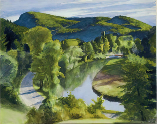 Edward Hopper Posters: Capturing the American Soul in Museum-Quality Prints - First Branch of the White River, Vermont by Edward Hopper