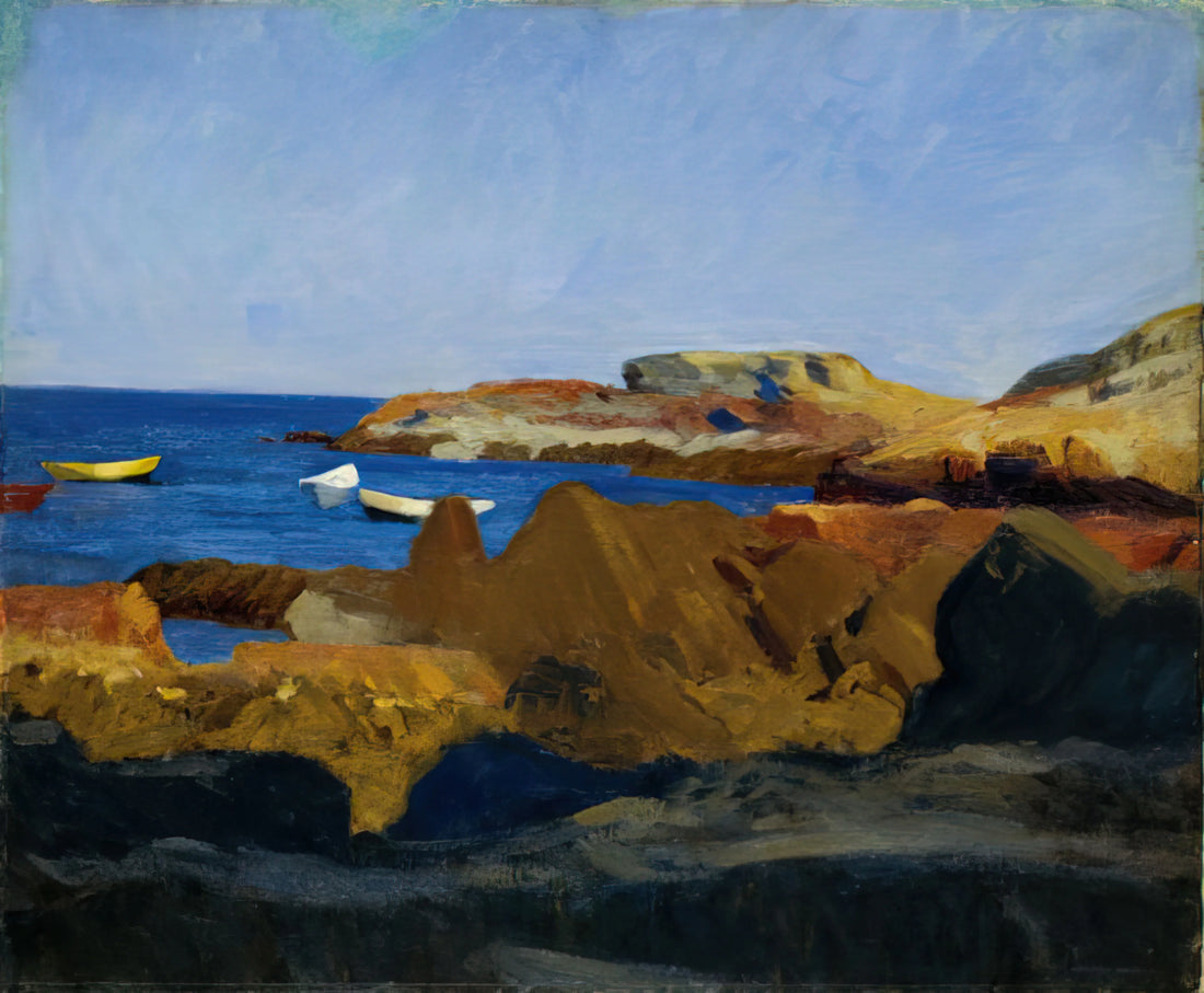 Edward Hopper Shadows: The Master of Light and Loneliness in American Art - Cove at Ogunquit by Edward Hopper