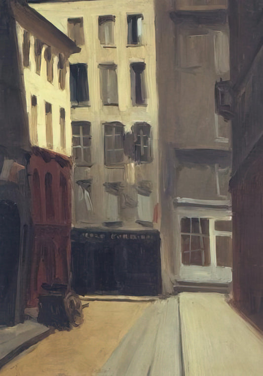 Edward Hopper Style Paintings: A Guide to the Master of American Solitude - Paris Street by Edward Hopper