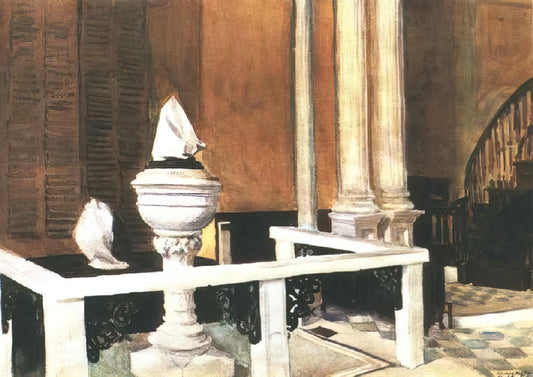 Edward Hopper and Marilyn Monroe: An Unexpected Artistic Dialogue - Baptistry of St. John s by Edward Hopper