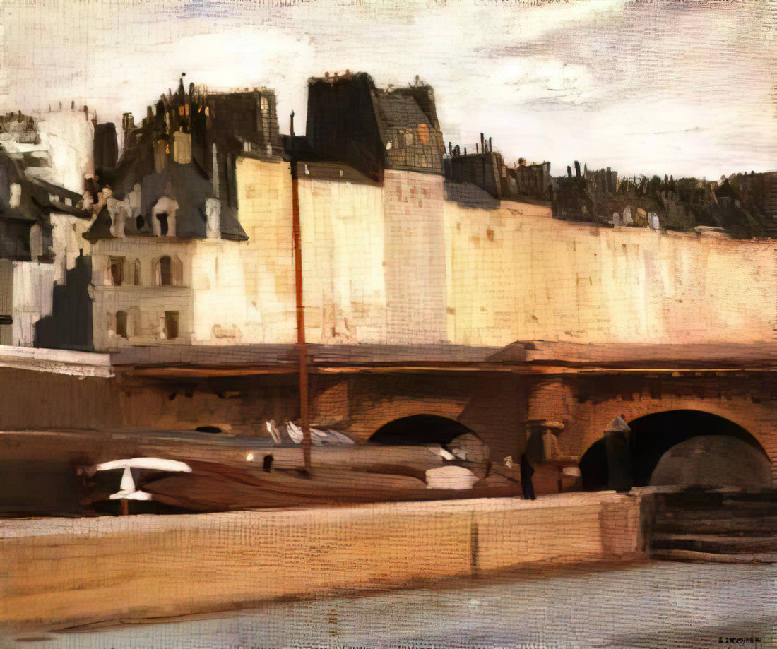 Edward Hopper and the Blank Canvas 2012: A Collector's Guide to the Exhibition and Its Legacy - Écluse de la Monnaie by Edward Hopper