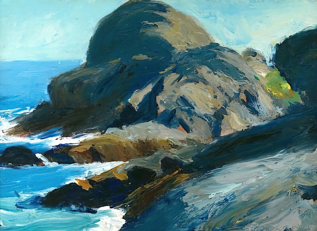 Edward Hopper at the Whitney Museum of American Art: A Definitive Guide to the Artist's Legacy and Prints - Rocky Shore by Edward Hopper