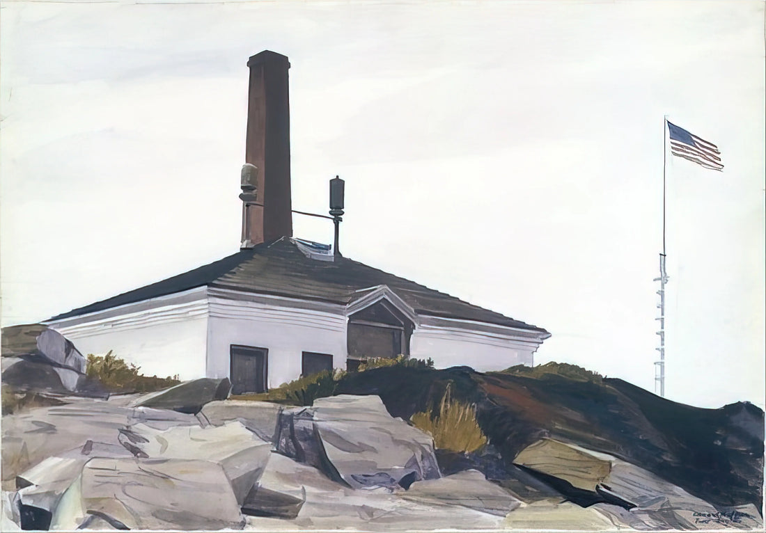 Edward Hopper at the Whitney: A Definitive Guide to the Artist's Legacy and Iconic Works - House of the Foghorn, I by Edward Hopper