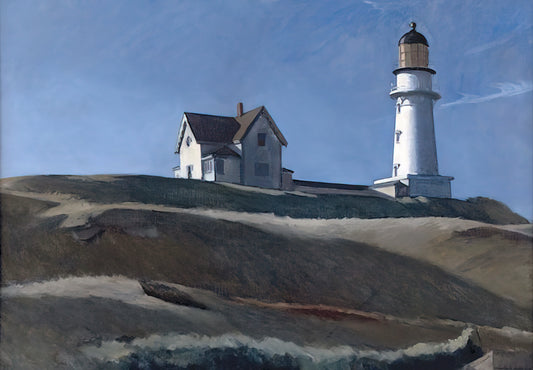 Edward Hopper: The Master of American Solitude and the Essence of Modern Life - Lighthouse HIll by Edward Hopper