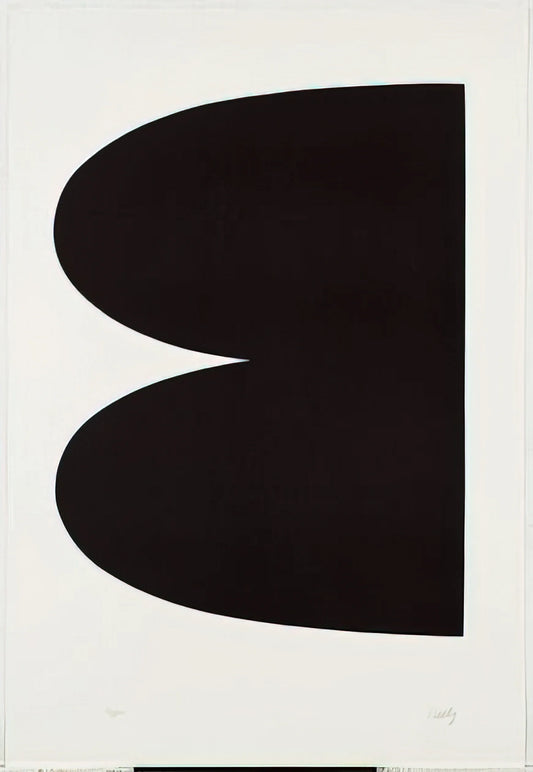 Ellsworth Kelly at the Guggenheim: A Dialogue of Form and Space - Black from Suite of Twenty-Seven Color Lithographs by Ellsworth Kelly