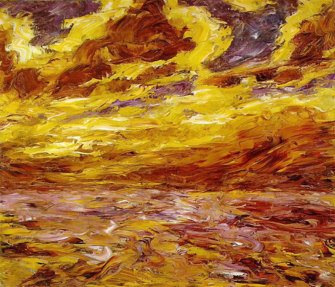 Emil Nolde Reproduction: A Guide to Museum-Quality Prints of the Expressionist Master - Autumn Sea VII by Emil Nolde