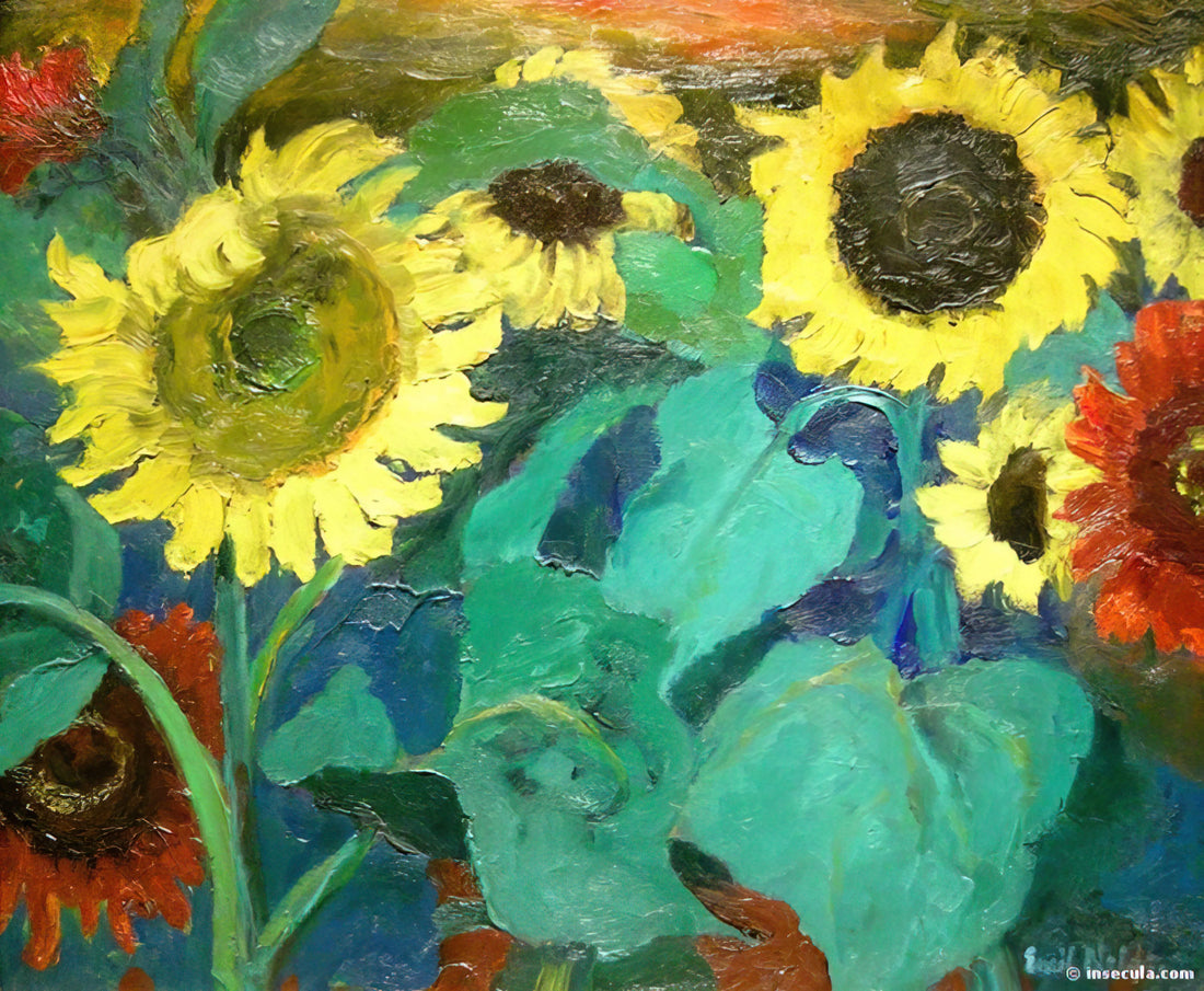 Emil Nolde Reproductions: Capturing the Expressionist Master's Vibrant Legacy - Sunflowers by Emil Nolde