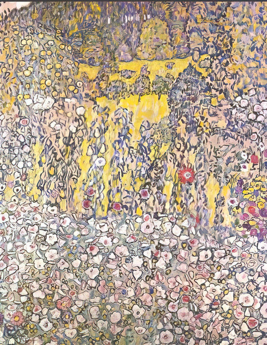 Emilie Flöge and Gustav Klimt: The Muse, Partner, and Fashion Visionary Behind the Artist - HORTICULTURAL LANDSCAPE WITH A HILLTOP by Gustav Klimt