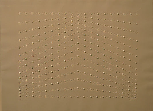 Enrico Castellani Framed Canvas Print: A Collector's Guide to Spatialist Masterpieces - Superficie bianca - 1969 by Enrico Castellani