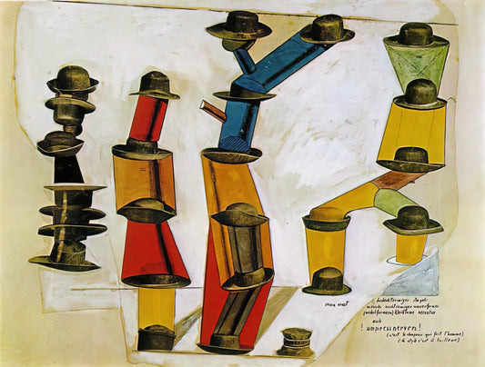 Ernst Max Paintings: A Journey Through the Surrealist Master's Revolutionary Vision - The hat makes the man by Max Ernst