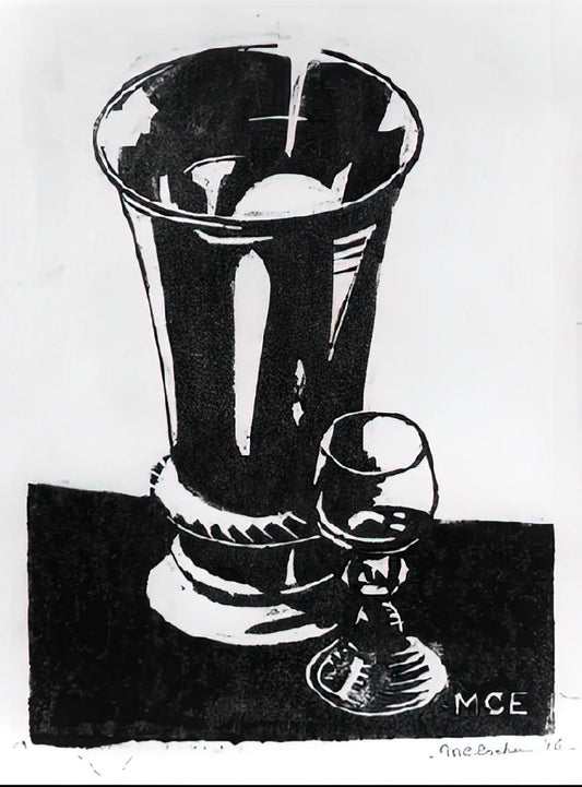 Escher Original Prints: A Collector's Guide to Authenticity, Value, and Legacy - STILL LIFE 1917 by MC Escher