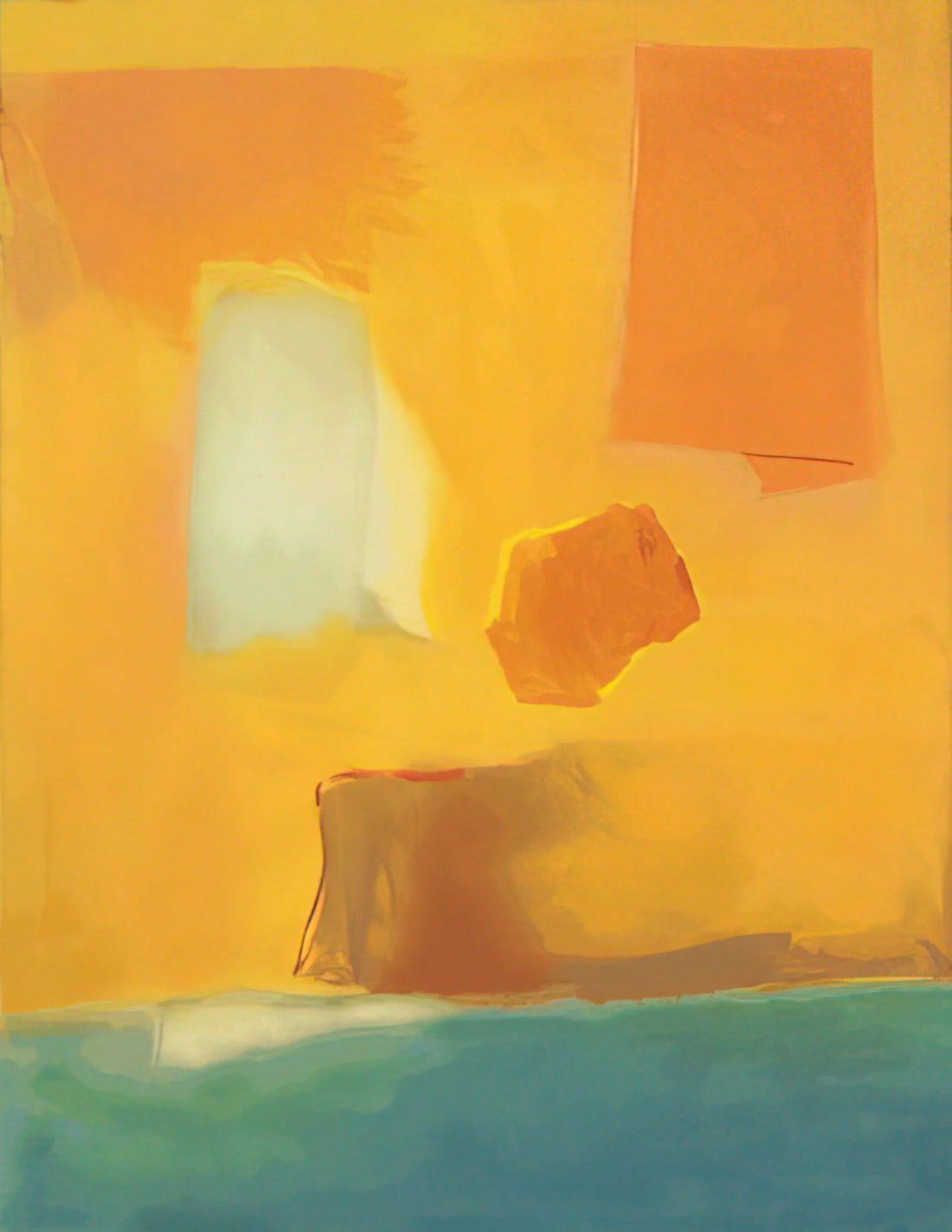 Esteban Vicente Print: A Collector's Guide to the Spanish Abstract Expressionist's Legacy - UNTITLED 1985 by Esteban Vicente