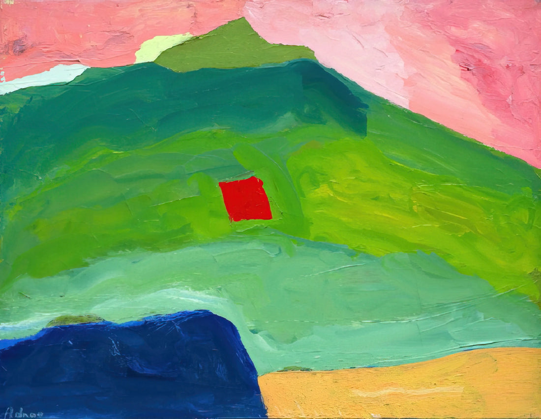 Etel Adnan and Simone Fattal: A Dialogue of Art, Poetry, and Exile - Untitled #17 - 1980 by Etel Adnan