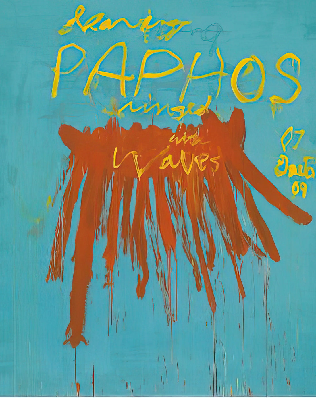 Experiencing the Enigma: A Journey Through the Cy Twombly Gallery and Beyond - Leaving Paphos Ringed With Waves IV by Cy Twombly