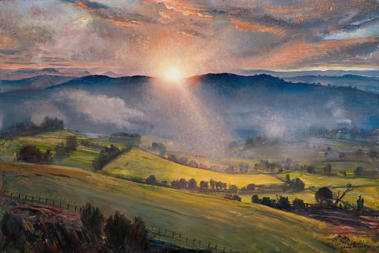 Exploring the Legacy of Dame Laura Knight: A Pioneering British Artist - SUNDOWN 1947 by Laura Knight
