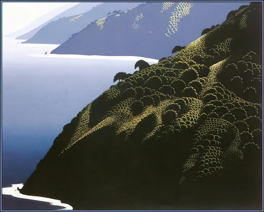 Eyvind Earle Disney Prints: The Visionary Art That Transformed Animation - Big Sur Calm by Eyvind Earle