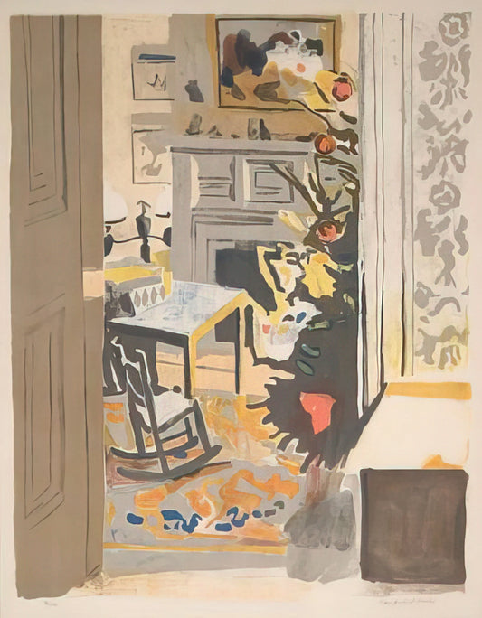 Fairfield Porter: The Intimate Realist Who Redefined American Art - THE CHRISTMAS TREE 1971 by Fairfield Porter
