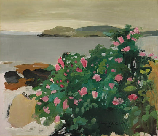 Fairfield Porter: The Intimate Realist of American Domestic Life - WILD ROSES 1961 by Fairfield Porter