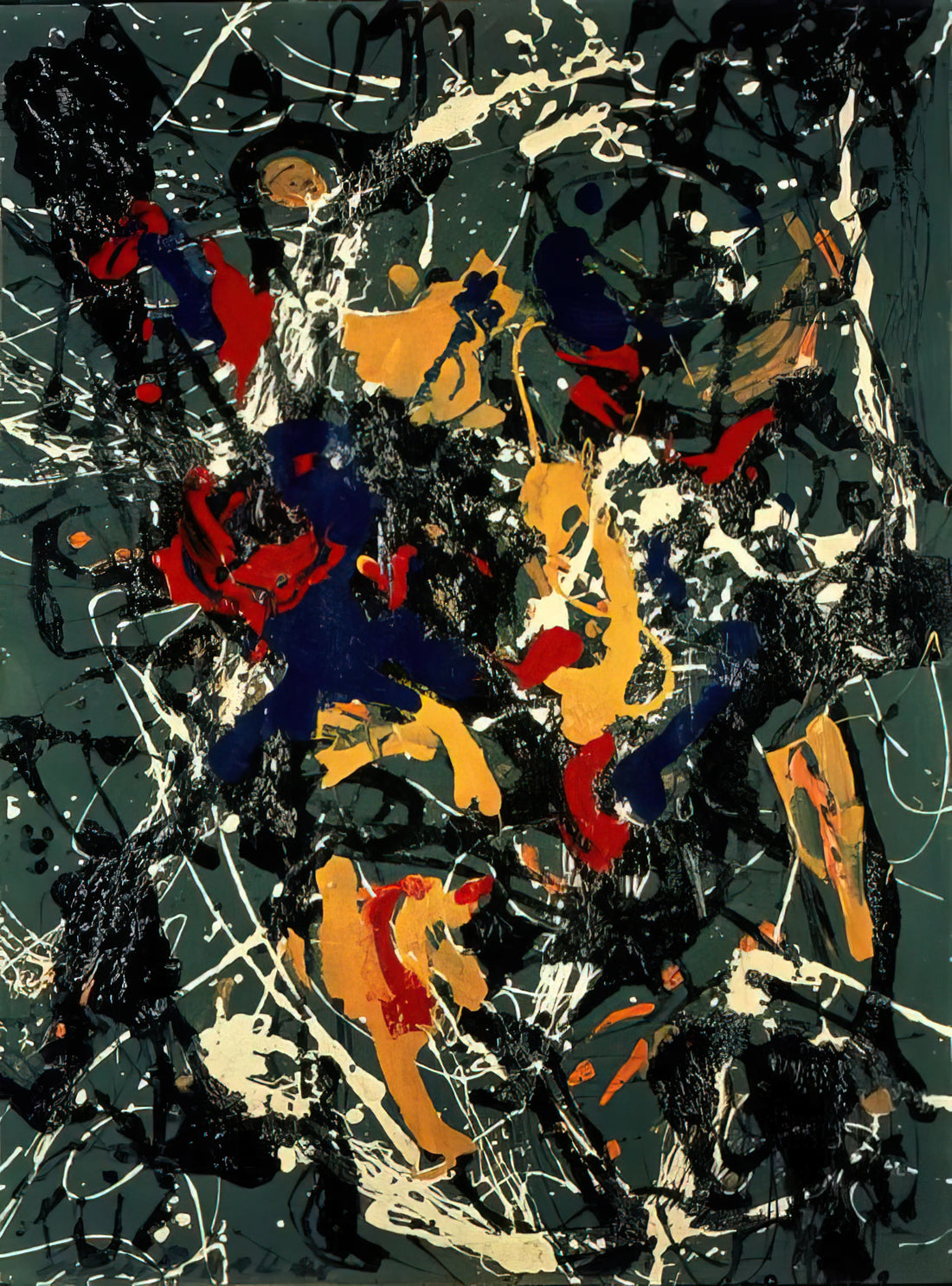 Famous Abstract Splatter Artists: The Masters of Drip Painting and Action Art - NUMBER 3 1948 by Jackson Pollock