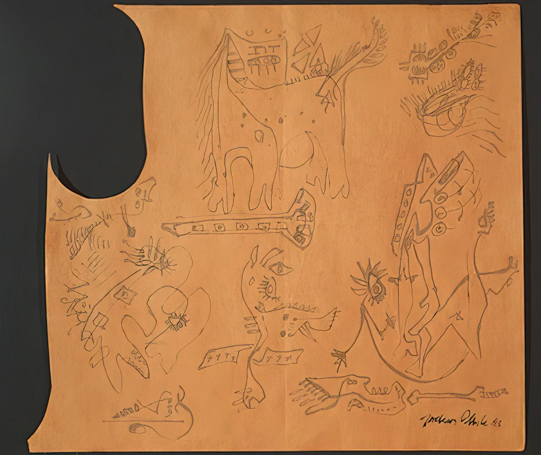Famous Splatter Art: A Definitive Guide to the Movement, Artists, and Legacy - UNTITLED 4 by Jackson Pollock