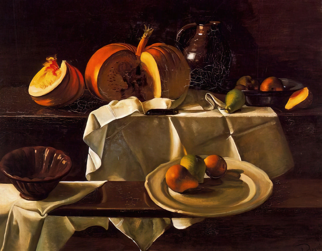 Fauvism Art and André Derain: The Wild Colorist Who Redefined Modern Painting - THE STILL LIFE WITH PUMPKIN 1939 by Andre Derain