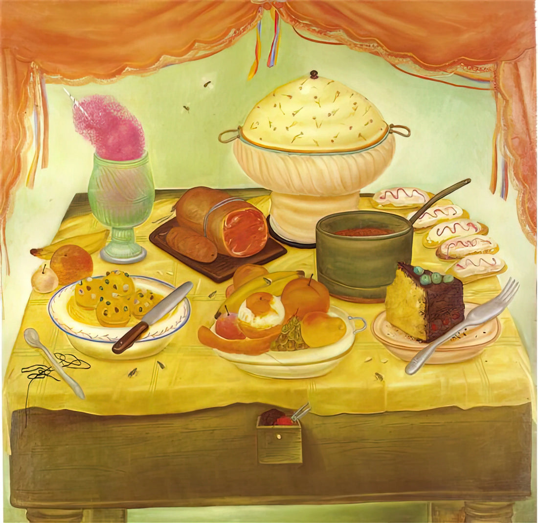 Fernando Botero: The Master of Monumental Form and Satirical Grandeur - STILL LIFE by Fernando Botero
