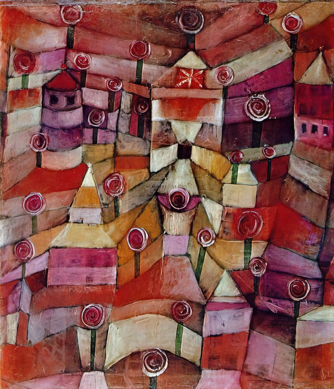 Fish Magic by Paul Klee: Decoding the Surreal Aquatic Masterpiece - ROSE GARDEN 1920 by Paul Klee