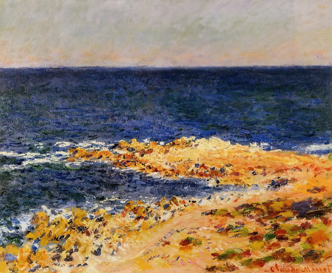 Framed Claude Monet Prints: A Curator's Guide to Museum-Quality Display - The Big Blue at Antibes by claude monet