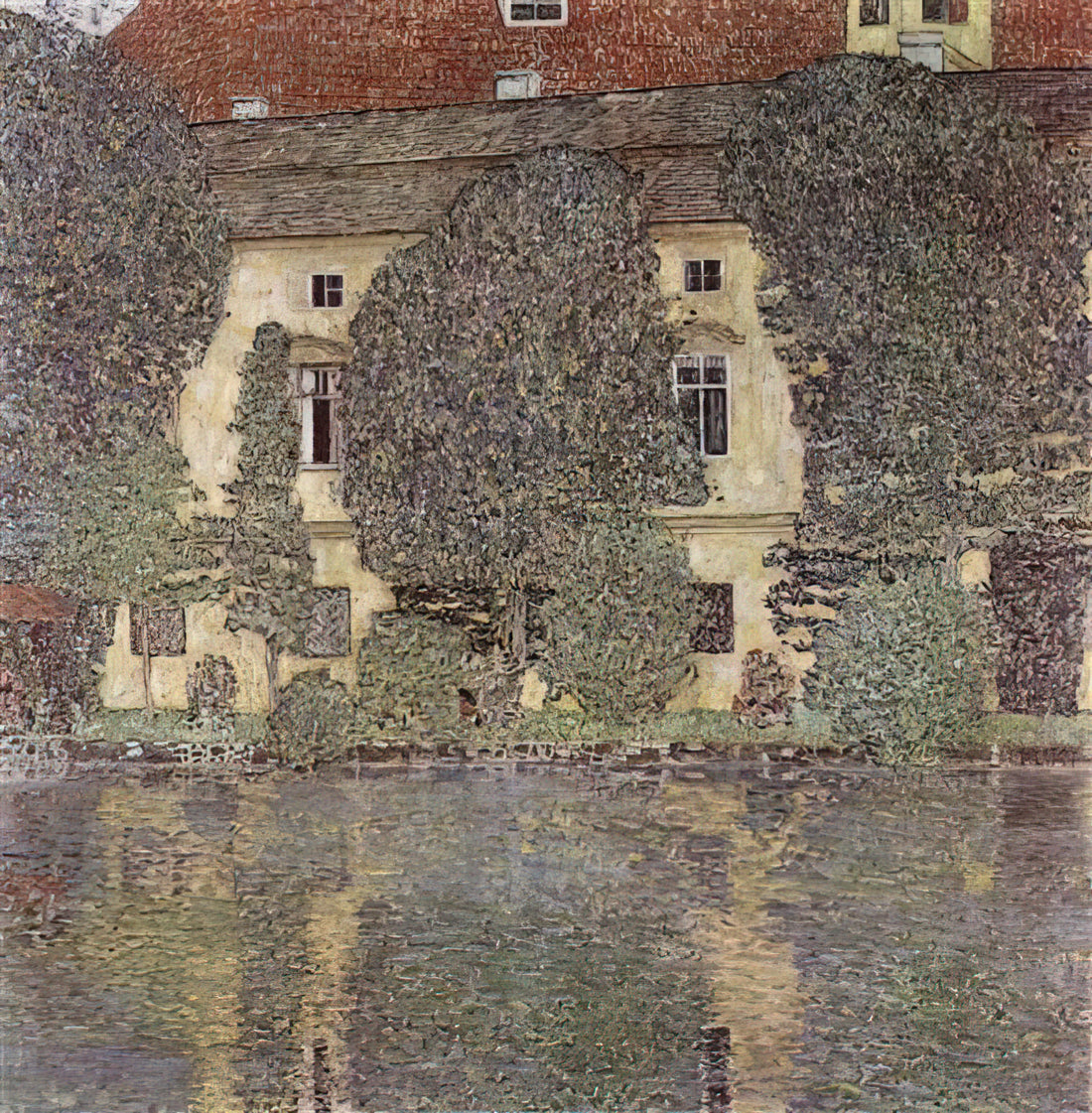 Framed Gustav Klimt: A Curator's Guide to Displaying His Masterpieces - THE SCHLOSS KAMMER ON THE ATTERSEE III 1910 by Gustav Klimt