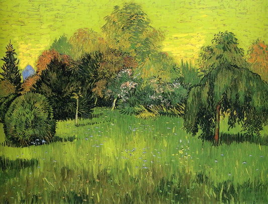 Framed Van Gogh: A Curator's Guide to Displaying Museum-Quality Prints - Public Park with Weeping Willow The Poet s Garden I by Vincent van Gogh