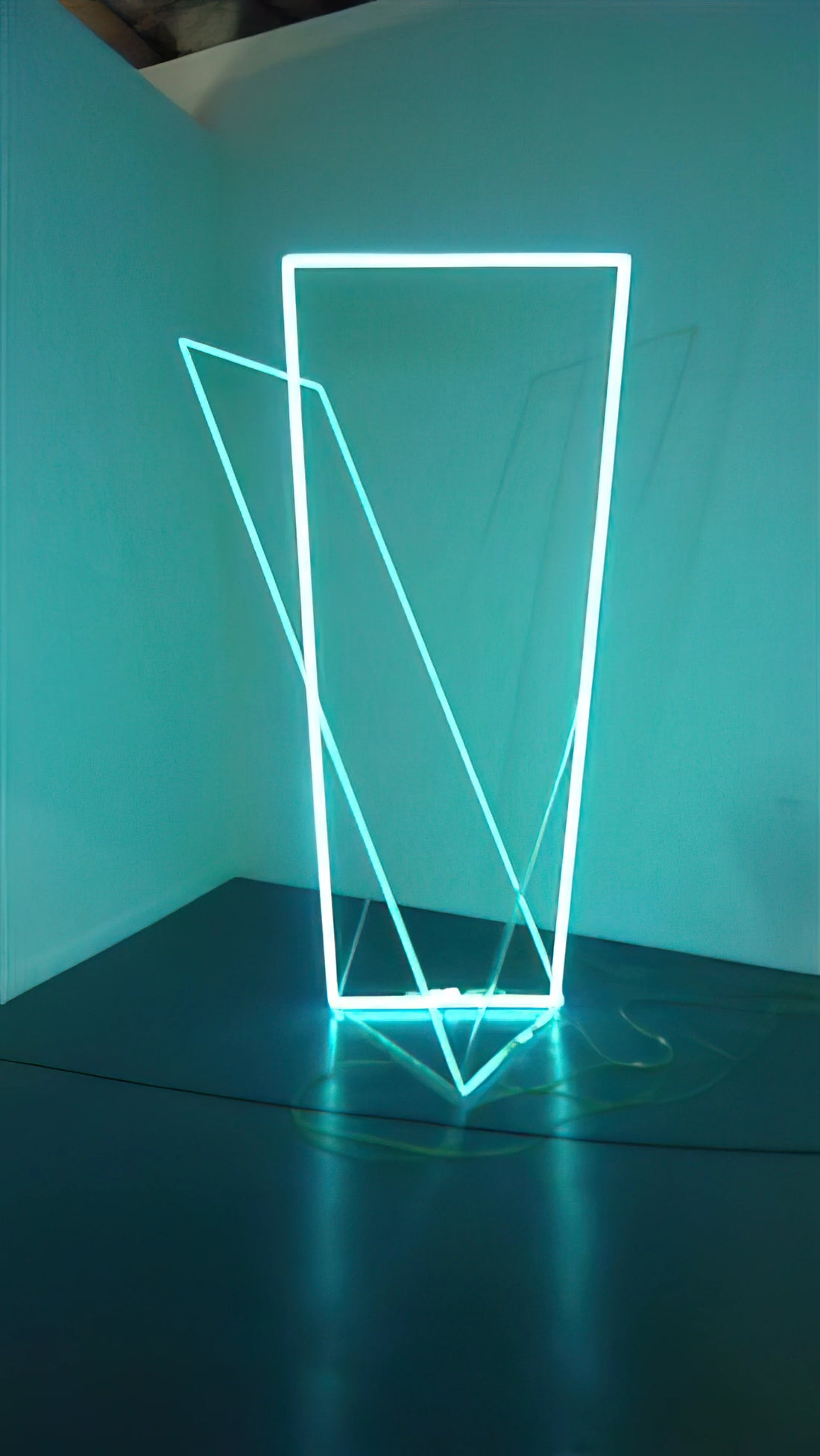 François Morellet: The Radical Pioneer of Systematic and Kinetic Art - Néon dans l’espace - 1963 by Francois Morellet