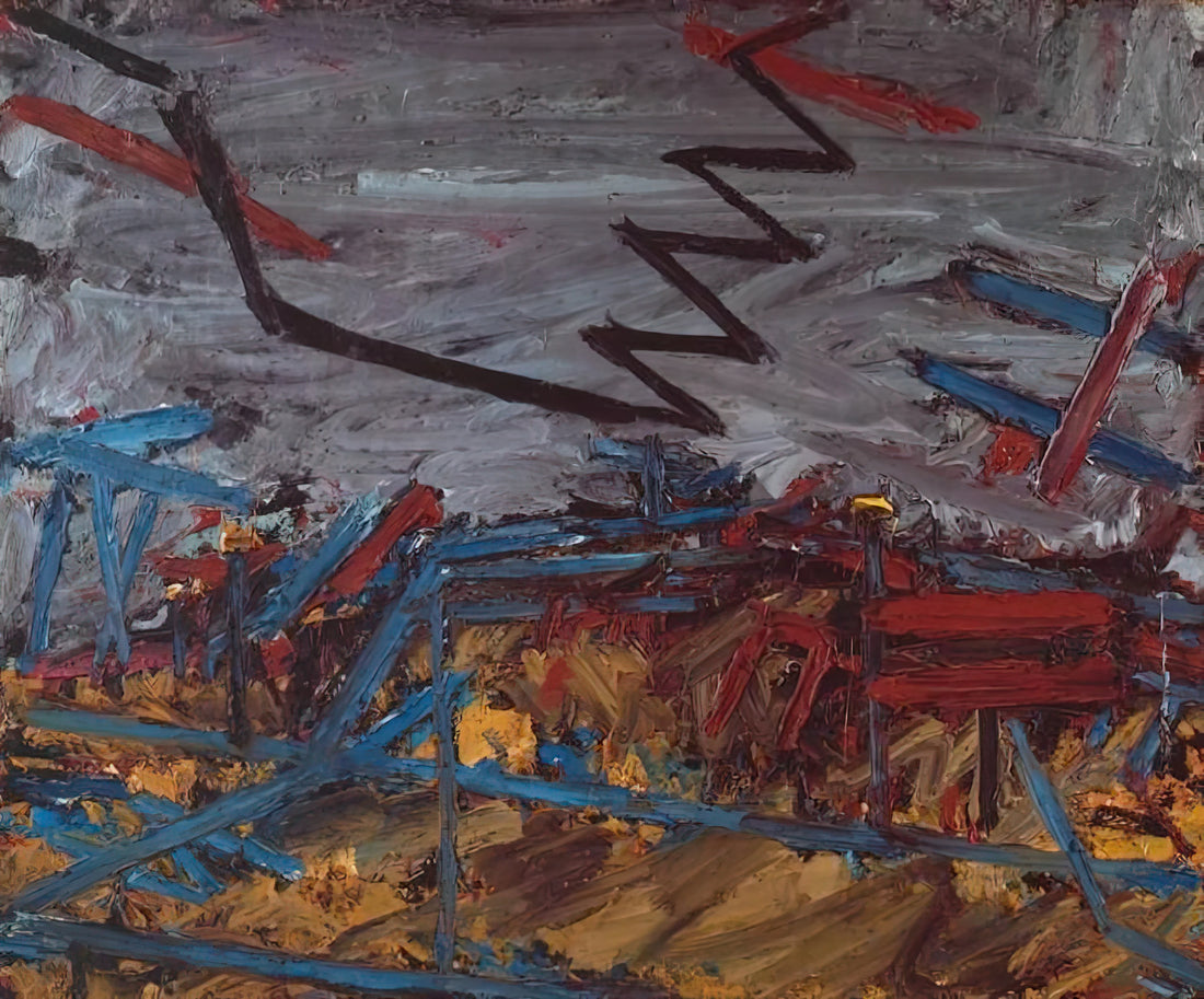 Frank Auerbach: Unearthing the Essence of Reality Through Paint - PRIMROSE HILL 1968 by Frank Auerbach