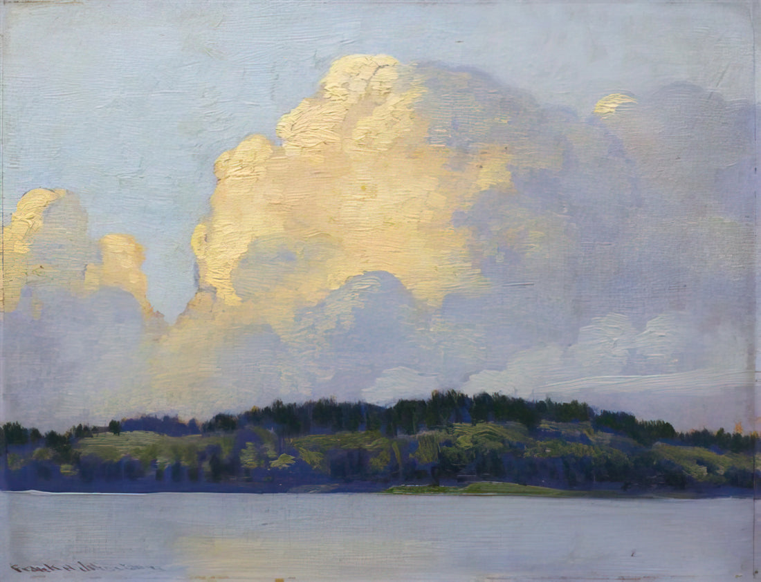 Frank Johnston Painting: The Canadian Landscape Master of the Group of Seven - Thunderers - 1920 by Frank Johnston