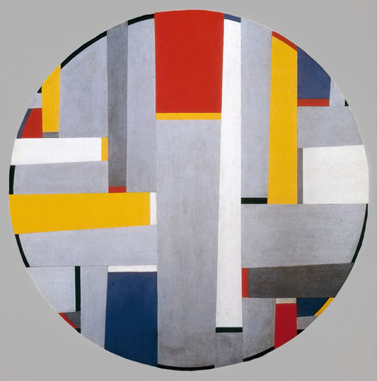 Fritz Glarner Reproductions: The Definitive Guide to Collecting and Displaying Concrete Art - Relational Painting, Tondo #36 - 1955 by Fritz Glarner