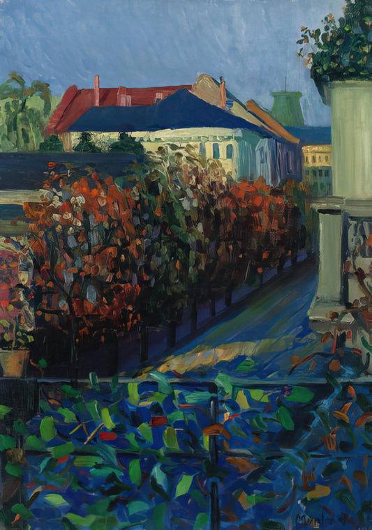 Gabriele Münter: The Expressionist Visionary of the Blue Rider - BLICK AUS DER BONNER WOHNUNG by Gabriele Munter