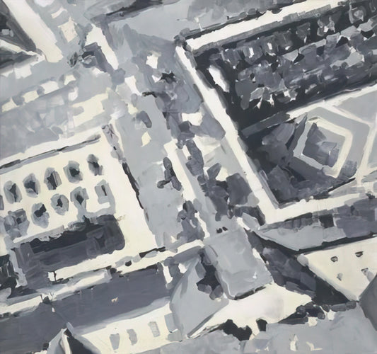 Gerhard Richter Cage Paintings: The Abstract Masterpieces of a Modern Icon - TOWNSCAPE M1 1968 by Gerhard Richter