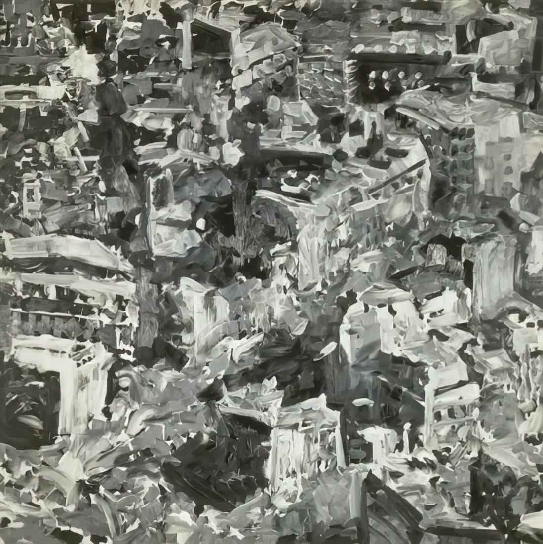 Gerhard Richter Louis Vuitton: The Intersection of Art and Luxury Fashion - TOWNSCAPE PARIS 1968 by Gerhard Richter