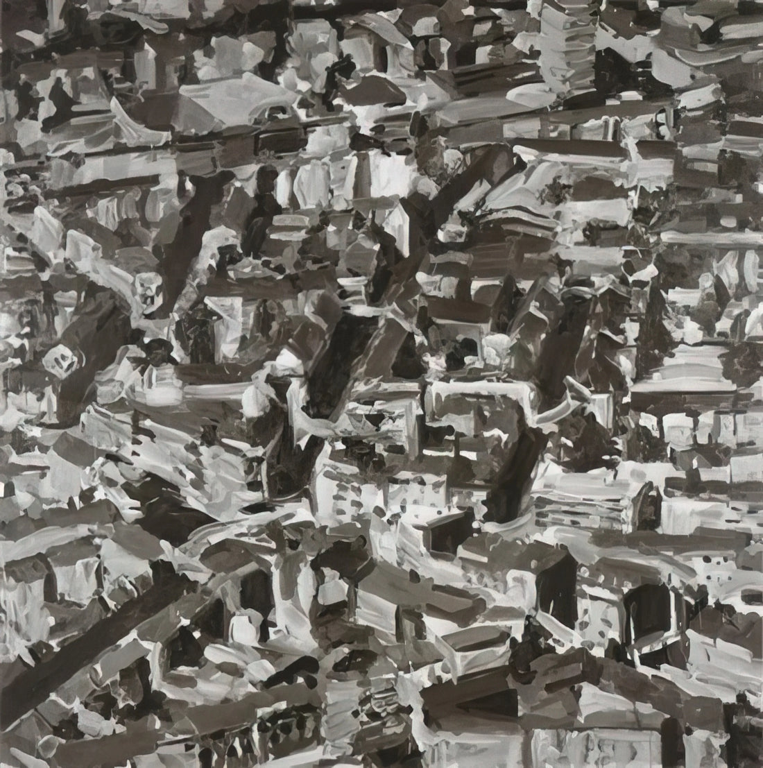 Gerhard Richter Motifs: The Recurring Visual Themes in a Master's Oeuvre - TOWNSCAPE D 1968 by Gerhard Richter