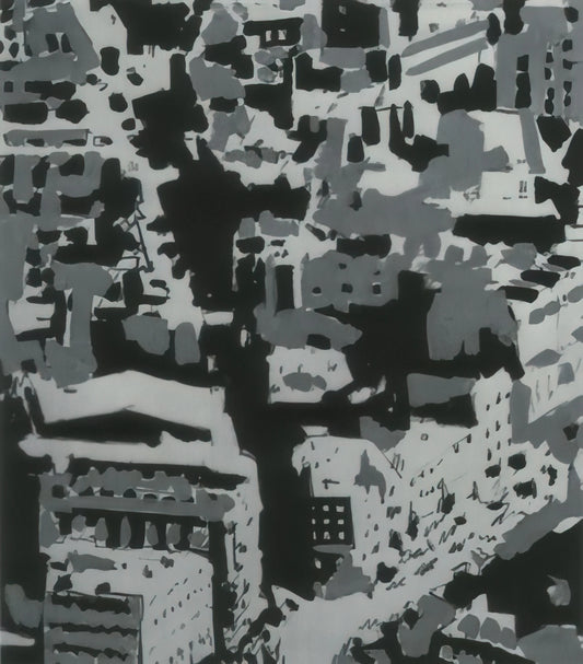 Gerhard Richter Seascape Print: A Masterpiece of Photorealistic Abstraction - TOWNSCAPE P2 1968 by Gerhard Richter
