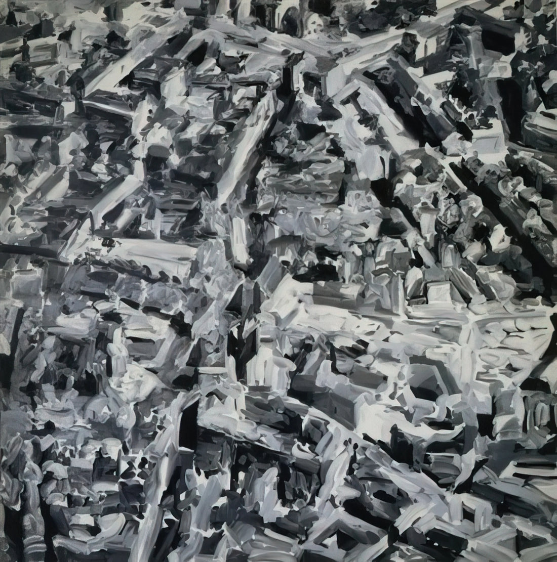 Gerhard Richter at Tate Modern: A Monumental Retrospective of Contemporary Art's Master - TOWNSCAPE F 1968 by Gerhard Richter