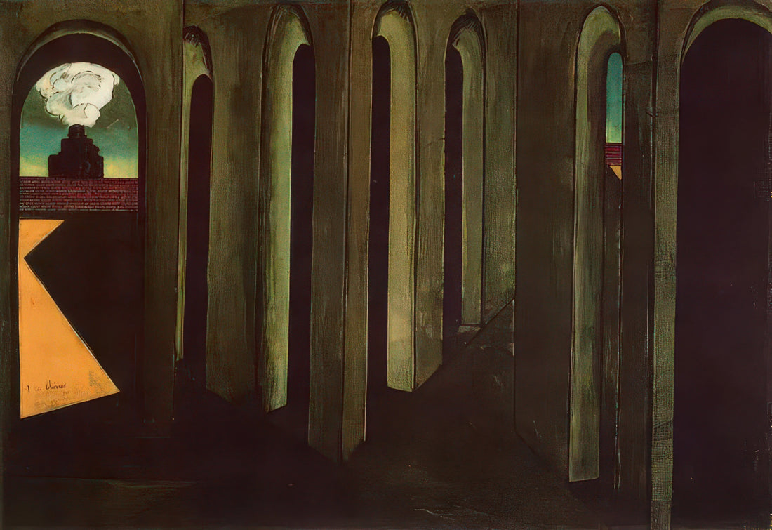 Giorgio de Chirico Art: The Enigmatic World of Metaphysical Painting - THE ANXIOUS JOURNEY 1913 by Giorgio de Chirico