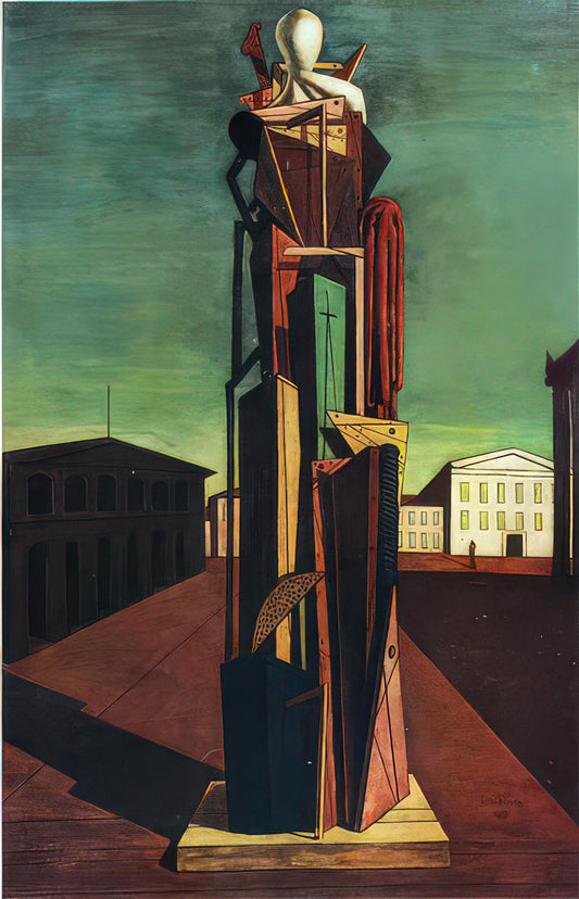 Giorgio de Chirico Art: The Enigmatic World of Metaphysical Painting - THE GREAT METAPHYSICIAN 1917 by Giorgio de Chirico