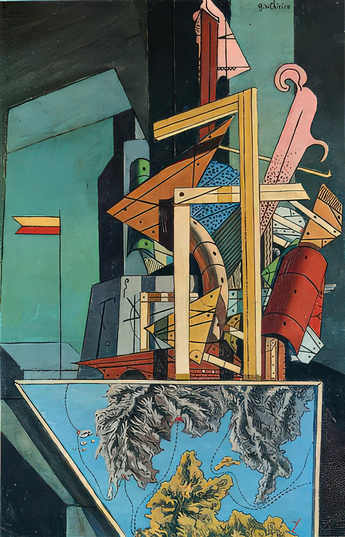 Giorgio de Chirico Biografie: Het Leven en Werk van de Metafysische Schilder - THE MELANCHOLY OF DEPARTURE 1916 1 by Giorgio de Chirico