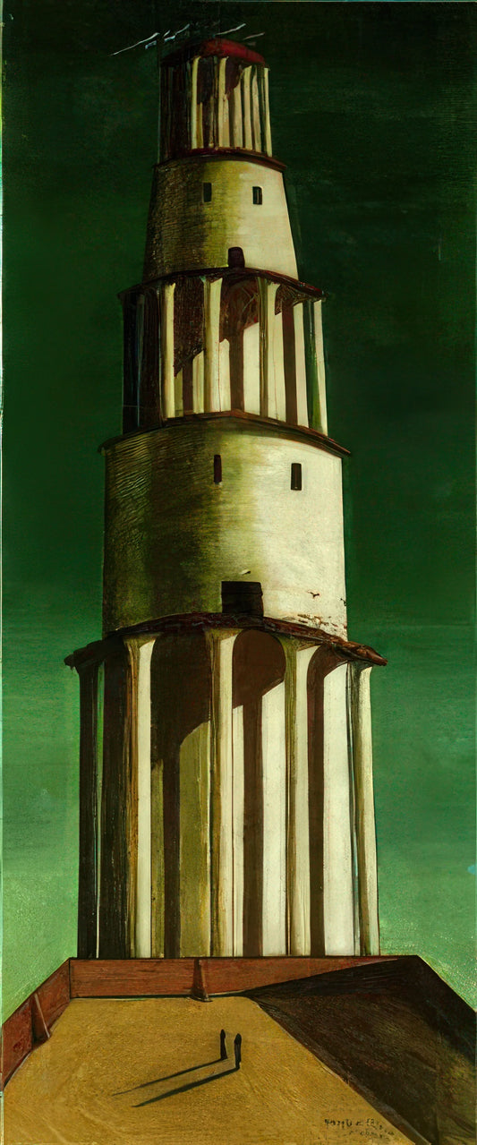 Giorgio de Chirico Drawings: The Metaphysical Foundations of Modern Art - THE GREAT TOWER 1913 by Giorgio de Chirico